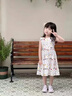 女童連衣裙兒童夏裝2025新款碎花純棉裙子寶寶吊帶裙小女孩公主裙 碎花背心裙 140 曬單實(shí)拍圖