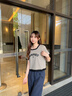 哈魯?shù)隙绦鋞恤女2025新款爆款夏季短款設(shè)計感潮流上衣時尚小個子減齡 高級灰 L （100-110斤） 曬單實(shí)拍圖