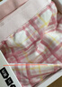 蕉內(nèi)501C印花女士內(nèi)褲學(xué)生少女印花純棉抗菌中腰無痕透氣三角褲3件裝 垂直+交叉+網(wǎng)格 3條 M 曬單實(shí)拍圖