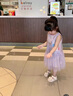 歐姆熊女童連衣裙夏季2025新款洋氣夏日小女孩寶寶無袖兒童夏裝公主裙子 綠色 120 CM 曬單實拍圖
