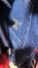AJ ARMANI JEANS2025春夏季男士牛仔褲修身小腳牛仔褲中腰彈力休閑水洗長褲子男裝 9321 32 曬單實拍圖