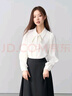 伯德小姐白色襯衫女裝職業(yè)正裝上衣教資面試西裝內搭通勤穿搭雪紡襯衣 曬單實(shí)拍圖