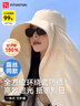 FitonTon防曬帽女夏大披肩遮陽帽大帽檐防紫外線帽子戶外沙灘騎行涼帽 曬單實(shí)拍圖