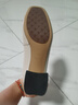 他她TATA白色休閑鞋女鞋通勤單鞋女鞋真皮粗跟高跟鞋X8MA6AQ5米白 36 曬單實拍圖