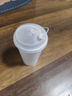 特美居奶茶杯一次性飲料杯500ml*20套 塑料咖啡杯帶蓋果汁杯子帶吸管 曬單實(shí)拍圖