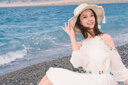 辣妹物語大西北川西新疆草原云南旅游穿搭女裝民族風(fēng)高級(jí)感海邊度假連衣裙 杏白色連衣裙+腰帶 S 曬單實(shí)拍圖
