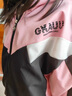 G.DUCKKIDS女童運動套裝春秋中大童2024新款秋裝霸氣兒童秋季時髦三件套衣服 粉色GK兩件套 (外套+褲子) 140 碼(建議身高1米3左右) 曬單實拍圖