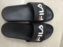 斐樂（FILA）DRIFTER男鞋復古拖鞋新款涼拖休閑沙灘鞋漂流船 黑-BK 41 曬單實拍圖