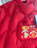 迷你巴拉羽絨服連體衣加厚外出拜年服嬰兒衣服紅色2025新【新年季聯(lián)名款】 曬單實(shí)拍圖