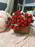 南極人A類向日葵毛毯玫瑰花束毯子成品送女友鮮花蓋毯手工毛線鉤織被子 向日葵花束毯【精工手編花邊】 圓型小號(hào)-直徑110cm 曬單實(shí)拍圖