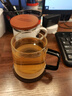 ORTOR手柄茶杯泡茶水杯子帶茶漏帶蓋杯大容量玻璃家用辦公單層杯禮品杯 BOSS茶杯三件套 曬單實拍圖