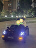 沃樂琪帕梅兒童電動車寶寶雙座遙控汽車可坐大人汽車小孩充電四輪玩具車 至尊烤紅丶四驅(qū)+石墨烯+皮座軟輪 曬單實拍圖