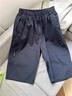 皮爾卡丹（pierre cardin）純棉過(guò)膝半截大褲衩七分短褲夏季薄款男士潮流百搭直筒休閑工裝褲 555黑藍色 （純棉七分褲） 2XL 【130-150斤左右】 曬單實(shí)拍圖