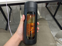 天喜（TIANXI）玻璃杯塑玻杯男女士泡茶杯茶水分離杯便攜辦公室水杯 黑色380ml 曬單實拍圖