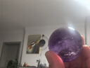 玉有情天然紫水晶球擺件原石打磨水晶工藝品禮品家居玄關(guān)裝飾商鋪擺件 曬單實拍圖