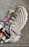 斯凱奇（Skechers）奶茶熊女鞋秋季厚底老爹鞋軟底百搭熊貓鞋休閑運動鞋149238 曬單實拍圖