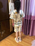 卡巴熊2025新款女童睡衣純棉短袖夏季薄款寶寶兒童卡通家居服套裝 21155-卡巴熊 100 【8碼】100-110CM 30-40斤 曬單實(shí)拍圖