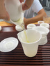 冰種玉瓷羊脂玉茶具套裝茶杯高端辦公家用蓋碗茶壺可定制禮盒送禮 蓋碗羅漢杯套裝+8個(gè)客杯+1主人杯 曬單實(shí)拍圖