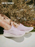 斯凱奇（Skechers）七夕禮物女鞋夏季軟底運動(dòng)跑步鞋舒適網(wǎng)面透氣休閑鞋健步鞋117224 曬單實(shí)拍圖