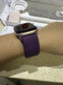 Apple/蘋(píng)果 Watch Series 10 智能手表GPS款42毫米玫瑰金色鋁金屬表殼梅子色回環(huán)式運動(dòng)表帶MX1X3CH/B 曬單實(shí)拍圖