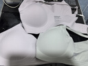 蕉內(nèi)5系內(nèi)衣女士聚攏小胸?zé)o鋼圈無痕文胸罩夏季七夕情人節(jié)禮物送女友 白綠 L （75C/80A/80B） 曬單實拍圖