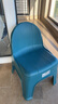 豚鹿塑料小凳子加厚家用椅子換鞋凳寶寶靠背椅成人茶幾矮凳沙發(fā)穿鞋凳 古典藍【少年款】 曬單實(shí)拍圖
