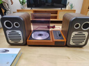 ROBERILLINE柏林之聲黑膠藍牙音箱復古CD機音響家用電腦小音響低音炮高音質 木紋款唱片機+胡桃色低音炮 曬單實拍圖