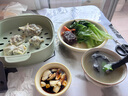 小熊（Bear）電煮鍋 泡面火鍋宿舍小電鍋 電蒸鍋 多功能多用途電熱鍋 3L蒸煮一體蒸屜蒸籠 DRG-E30N2 曬單實(shí)拍圖