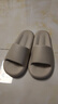 名創(chuàng)優(yōu)品（MINISO）拖鞋男士夏季踩屎感居家簡約浴室外穿情侶防滑涼拖鞋 奶咖  42-43 曬單實拍圖