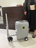 Airwheel愛爾威電動行李箱可騎行拉桿箱可坐可代步鋁框箱包20英寸登機(jī)箱 曬單實(shí)拍圖