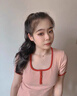 兩世歡假發(fā)辮子女馬尾仿真發(fā)綁帶式氣質(zhì)慵懶層次卷馬尾低扎自然假馬尾辮 升級發(fā)繩馬尾【棕黑色】模特同款 曬單實拍圖