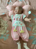 G.DUCK KIDS小黃鴨童裝嬰兒連體衣夏季薄款新生兒衣服0-6個(gè)月女寶寶兔子哈衣 BX24293粉色 73cm 73碼適合7-9個(gè)月(13-18斤) 曬單實(shí)拍圖