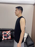 真維斯（Jeanswest）純棉無(wú)袖背心男夏季潮牌男生運動(dòng)坎肩休閑大碼寬松打底衫籃球t恤 【高品質(zhì)純棉】黑色(純色) L (175) (收藏加購優(yōu)先發(fā)) 曬單實(shí)拍圖