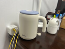 美的（Midea）電熱水壺米色燒水壺便攜式燒水杯差旅 0.6L智能斷電304不銹鋼迷你便攜小容量SH06X6-103 曬單實(shí)拍圖