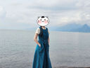 無(wú)印良品（MUJI） IDEE 女式 泡泡紗 無(wú)袖連衣裙 女裝裙子夏季長(cháng)裙 GAD62C4S 深米色 均碼 165/88A 曬單實(shí)拍圖