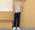 Lee25新品舒適版防曬紫外線翻領(lǐng)Logo織標(biāo)男涼感短袖polo衫 曬單實(shí)拍圖