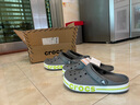 卡駱馳crocs七夕情人節(jié)禮物洞洞鞋貝雅卡駱班輕便耐磨一腳蹬休閑鞋|205089 石板灰/青檸綠-0GX 37 /38(230mm) 曬單實拍圖