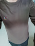 啄木鳥(niǎo)高檔品牌男裝 純棉長(cháng)袖t恤男士圓領(lǐng)衛衣秋季新款純色休閑打底衫T 咖色 165/84A 【95-115斤】 曬單實(shí)拍圖