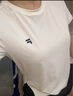 FILA FUSION斐樂(lè)潮牌女子針織短袖衫2025夏季新款時(shí)尚修身干爽T恤 云白色-WT L 170/88A/L 曬單實(shí)拍圖