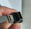 塵土 Type-e轉接頭USB3.1前置擋板線Type-E轉Type-C母 SATA主板 PCI拓展 20P轉Type-e90度轉接頭 【一個裝】 曬單實拍圖