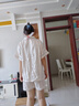 浪莎（LangSha）冰絲睡衣女純欲風(fēng)高級感短袖大碼短褲涼感情人節(jié)可外穿薄款家居服 曬單實拍圖