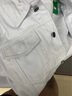春秋休閑白色牛仔夾克男裝上衣韓版潮流休閑工裝牛仔外套男士 白色 常規 2XL 建議140-160斤 曬單實(shí)拍圖