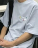 LEMANISM短袖男t恤夏潮牌重磅純棉半袖情侶體恤女寬松上衣女潮流帥氣百搭 藍(lán)色 L 曬單實(shí)拍圖