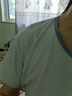 頂瓜瓜女士卡通貓咪印花純棉短袖睡裙舒適休閑家居裙女 卷舒藍 165  曬單實拍圖