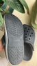crocs卡駱馳洞洞鞋貝雅卡駱班輕便耐磨一腳蹬休閑鞋|205089 黑色/白色-066 41 /42(260mm) 曬單實(shí)拍圖
