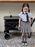 MOKITOUL夏季女童學(xué)院風(fēng)套裝2025新款兒童jk條紋襯衫夏裝女孩網(wǎng)紅炸街裙子 藍色襯衫+褲裙收藏加購送領(lǐng)帶+1（高端禮盒包裝） 70 cm5 1 曬單實拍圖