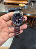 上海手表男自動(dòng)機械表【同價(jià)雙11】雙日歷男表夜光男士手表禮物007 瑪莎藍【夜光鉚釘刻度】 曬單實(shí)拍圖