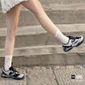 斐樂(lè)（FILA）【楊冪同款】女鞋芭蕾2老爹鞋2025夏季新款跳跳德訓(xùn)休閑運(yùn)動(dòng)鞋 黑/南極灰-SM 38 曬單實(shí)拍圖