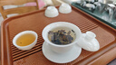錦格電木茶盤德國32支高密度家用茶盤大號(hào)電膠木茶臺(tái)干泡托盤茶托正方 四方黃料茶盤（復(fù)古窗花）40cm 曬單實(shí)拍圖