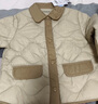 迷你巴拉女童輕薄三防羽絨服外套寶寶時(shí)尚撞色冬季兒童衣服 卡其50627 110 曬單實(shí)拍圖